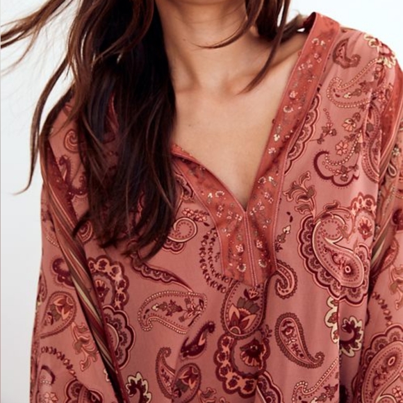 Wilfred Rust Paisley Tunic Dress - Picture 4 of 5